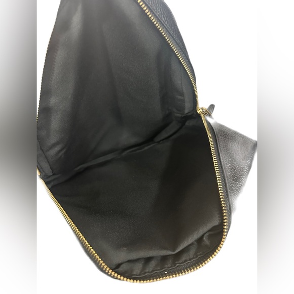 EUC Coach Medium Charlie Black Pebble Leather Goldtone Backpack - Picture 8 of 13